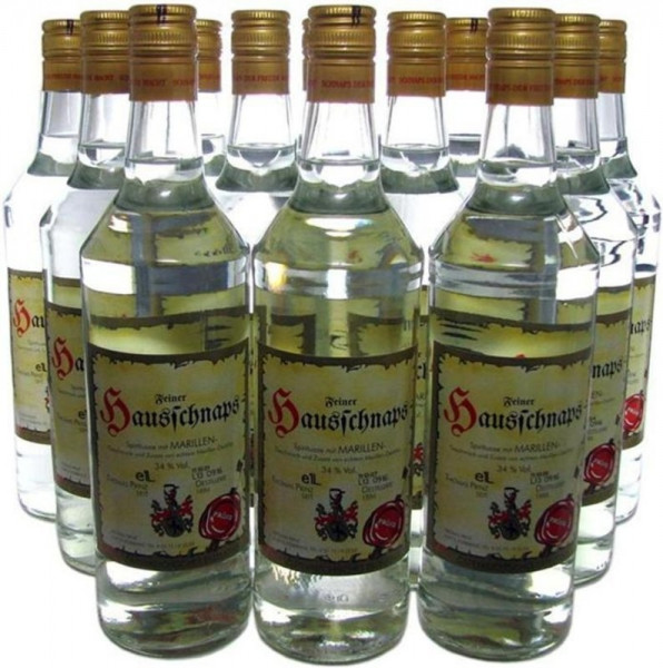 90 Flaschen Prinz Hausschnaps Marille 1,0l Schnaps aus Österreich -9.7% Rabatt