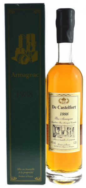 De Castelfort Armagnac Jahrgang 1988 - abgefüllt 2014 - 25 Jahre im Fass gelagert