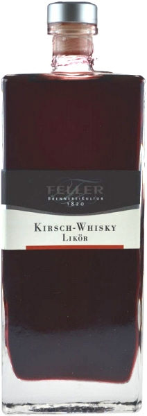 Feller Kirsch-Whisky-Likör 0,5l - Whiskylikör mit der Fruchtnote reifer Kirschen der Brennerei Felle