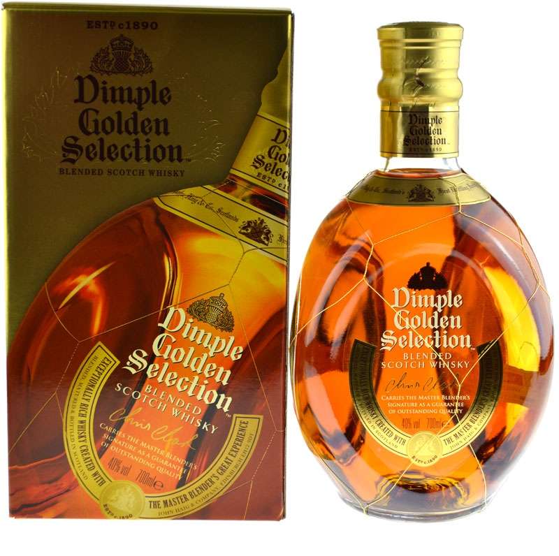 Dimple Golden Selection 15 years 0.7l Old Scotch Blended Whisky incl. gift  box | worldwidespirits