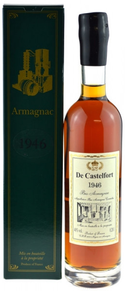 De Castelfort Armagnac Jahrgang 1946 - abgefüllt 2015 - 69 Jahre im Fass gelagert
