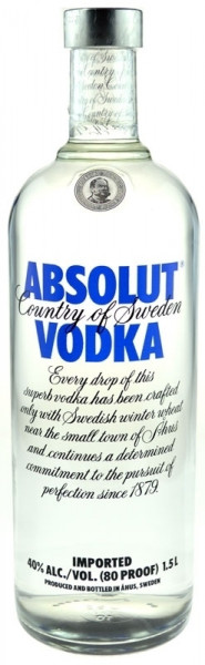 Absolut Vodka Großflasche