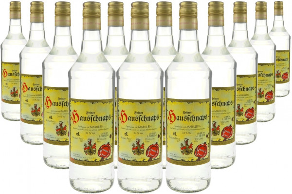 36 Flaschen Prinz Hausschnaps Marille 1,0l Schnaps aus Österreich -8.7% Rabatt