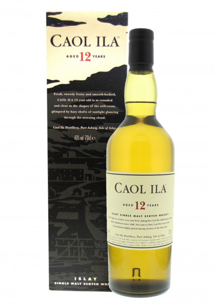 Caol Ila Whisky 12 Jahre 0,7l 43% incl. Geschenkkarton