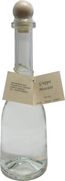 Grappa Moscato 0,5l in Rustikaflasche - Abfüller Prinz