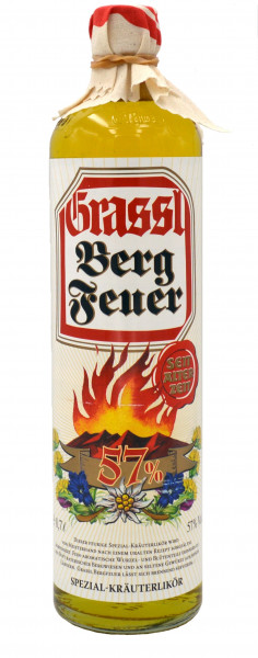Grassl Berg-Feuer 0,7l mit 57% vol. Bayerische Spezialität