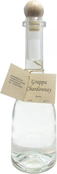 Grappa Chardonnay 0,5l in Rustikaflasche - Abfüller Prinz
