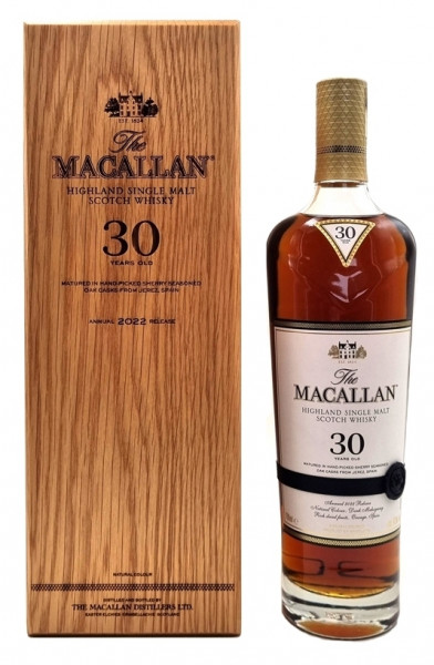 Macallan Whisky 30 Jahre Sherry Oak 2022 Release 0,7l