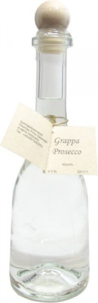 Grappa Prosecco 0,5l in Rustikaflasche - Abfüller Prinz