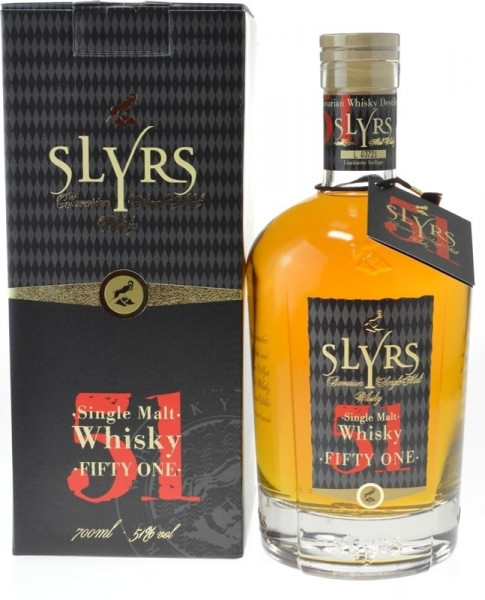 51% Single with Fifty with bavarian alc./vol. box - 0.7l 51 gift One Slyrs Malt Whisky worldwidespirits |