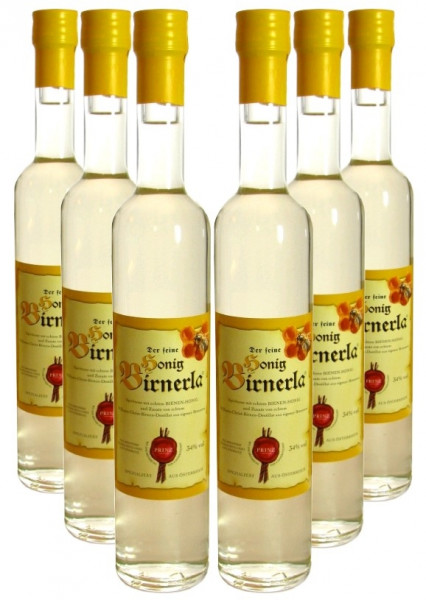 6 Flaschen Prinz Honig Birnerla ( Birnenschnaps mit Honig ) 0,5l - aus Österreich