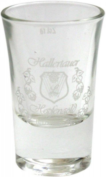 Hallertauer Hopfengold Schnapsglas