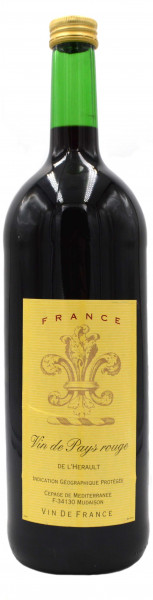 Vin de Pays rouge trocken 1,0l - roter Landwein