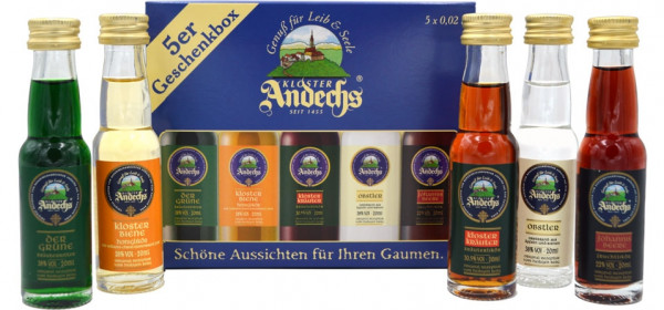 Kloster Andechs Geschenkbox 5x0,02l Miniaturen