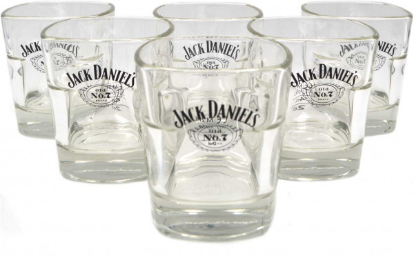 6er Pack Jack Daniels Whiskey Glas - Tumbler - 10% Rabatt