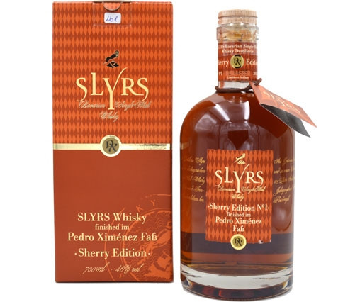 Rarität: Slyrs Whisky Pedro Ximenez Sherry 0,7l Edition 01 abgefüllt 2013 - Bavarian Single Malt Whi
