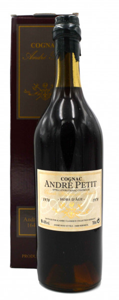 Andre Petit Cognac Jahrgang 1970 Alambic Classique