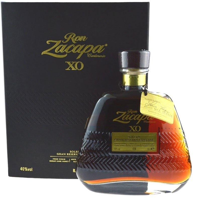 - Ron X.O. Zacapa Centenario Gran Reserva Geschenkpackung Especial Flasche Solera 0,7l Rum inkl. eckige