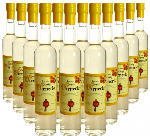 18 Flaschen Prinz Honig Birnerla ( Birnenschnaps mit Honig ) 0,5l - aus Österreich - 3,8% Rabatt