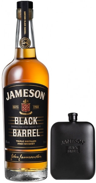 Jameson Whiskey Black Barrel 0,7l + Flachmann