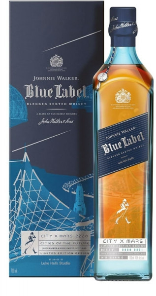 Johnnie Walker Blue Label Cities of the Future Mars 2220 Whisky 0,7l