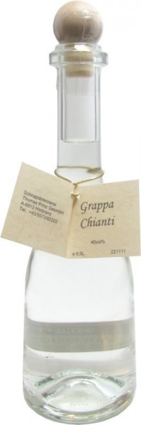 Grappa Chianti 0,5l in Rustikaflasche - Abfüller Prinz