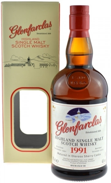 Glenfarclas Whisky Jahrgang 1991 - 0,7l Oloroso Sherry Cask Whisky inkl. Geschenkkarton - Christmas 