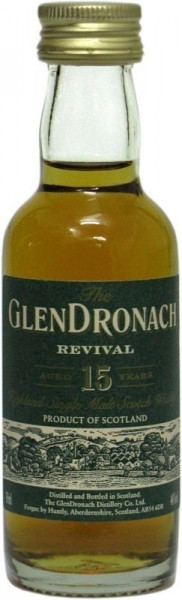Glendronach 15 Jahre Revival Miniatur