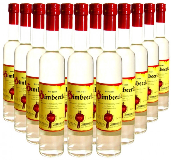 12 Flaschen Prinz Himbeerla 0,5l - Spirituose aus Österreich