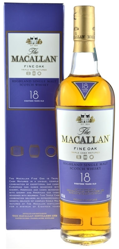 Scotch Oak Fine Rarität: Single Whisky Jahre, Highland Malt Whisky Macallan 18