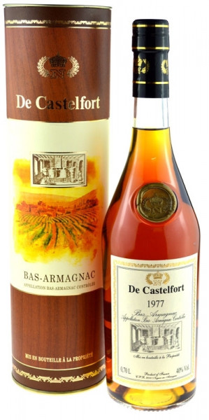 De Castelfort Armagnac Jahrgang 1977 - abgefüllt 2014 - 37 Jahre im Fass gelagert
