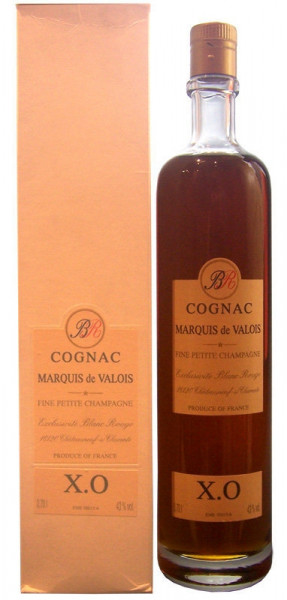Cognac X.O Marquis de Valois 50 - 95 Jahre alt mit Geschenkpackung
