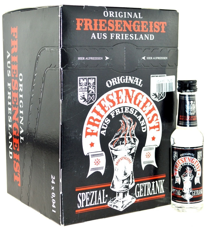 Friesengeist 24x0.04l miniatures 56% alc./vol., liqueur made in Friesland |  worldwidespirits