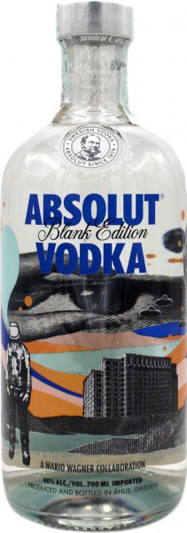Absolut Vodka Blank Edition Mario Wagner 0,7l