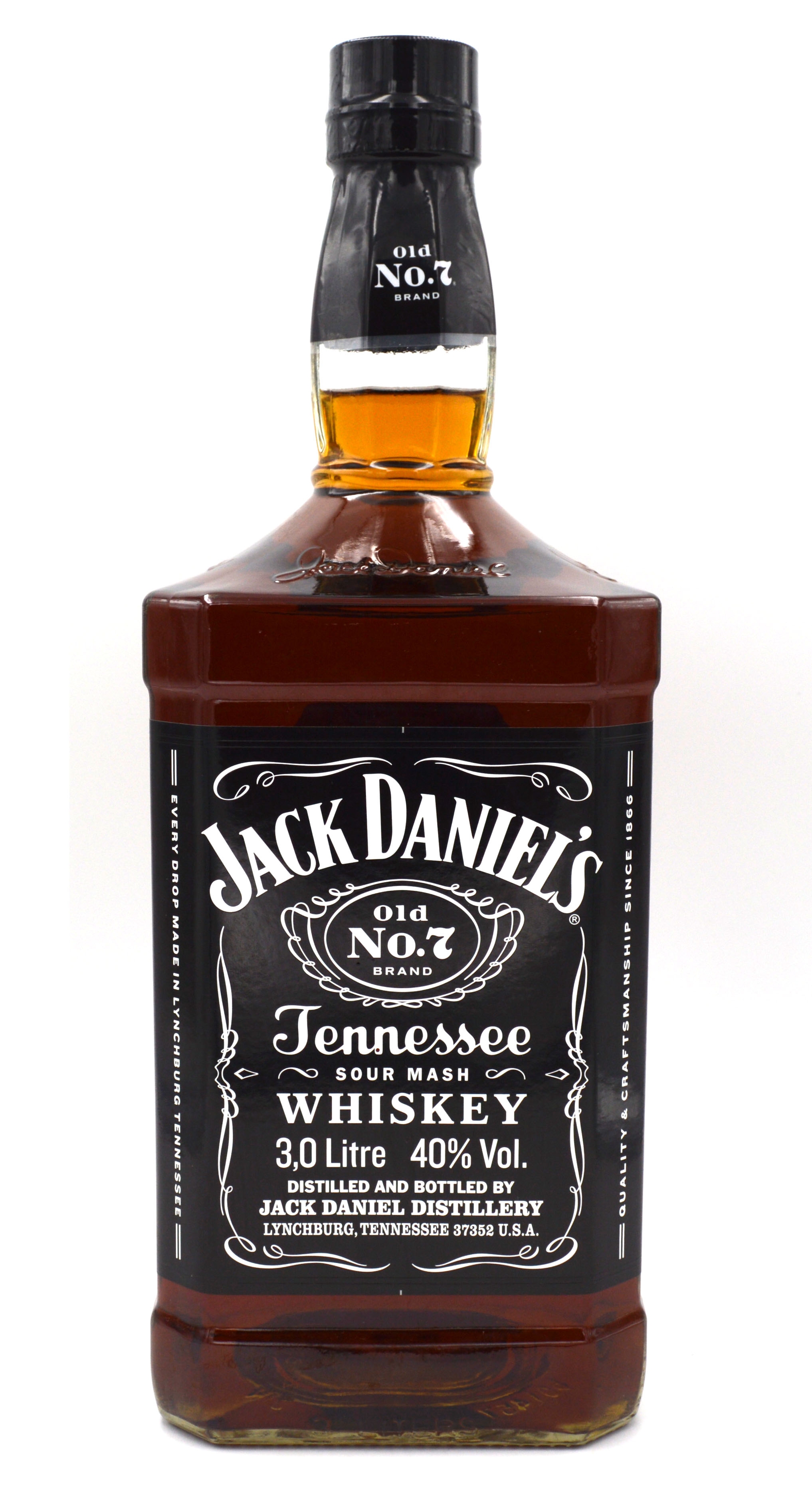 Old Jack double worldwidespirits bottle No.7 magnum | Whiskey Daniel\'s 3.0l