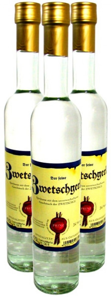 3 Flaschen Prinz Zwetschgerla ( Zwetschgenschnaps ) 0,5l aus Österreich