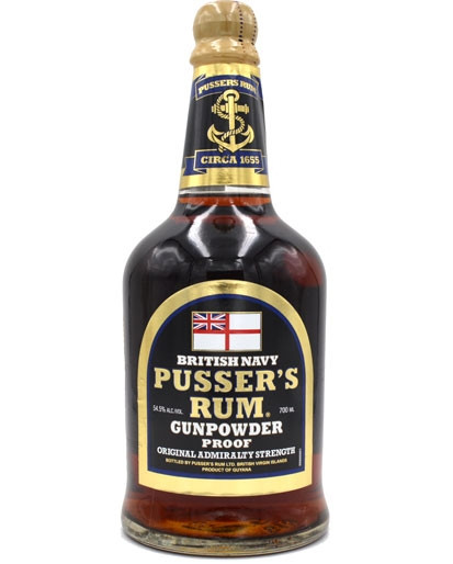 Pusser's British Navy Rum Gunpowder Proof 0,7l - 54,5% vol. - Rum aus Guyana und Trinidad
