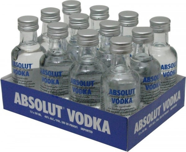 Absolut Vodka 12x0,05l Miniaturen