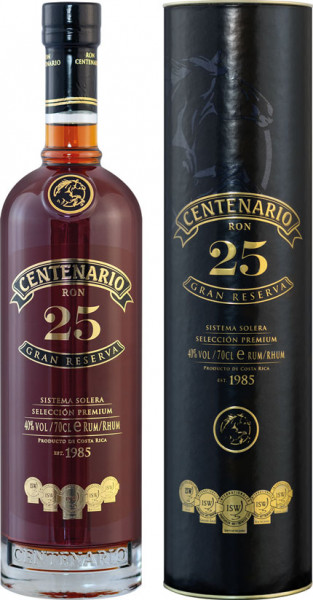 Ron Centenario 25 Years Gran Reserva Rum 0.7l
