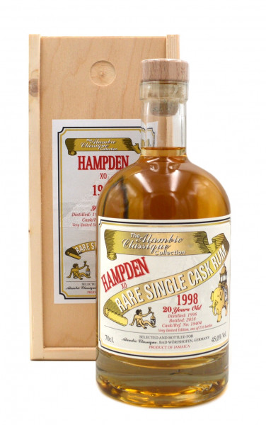 Hampden XO 1998/2018 - 20 Jahre - Rare Single Cask Rum 0,7l - Alambic Classique