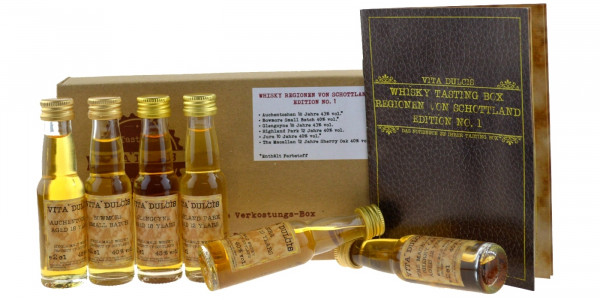 Whisky Tasting Box Regionen von Schottland 6x0,02l