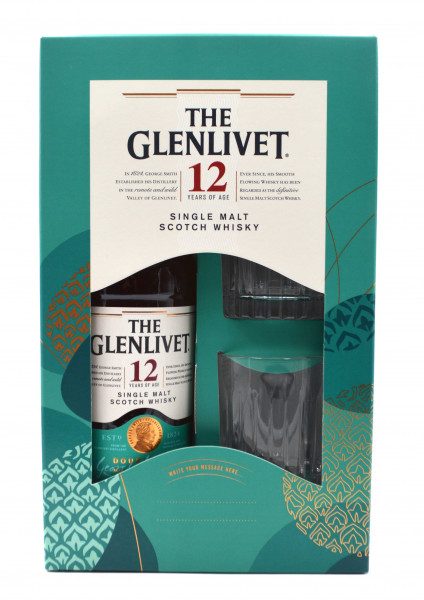 Glenlivet 12 Years 0.7l + 2 Tumbler in gift box