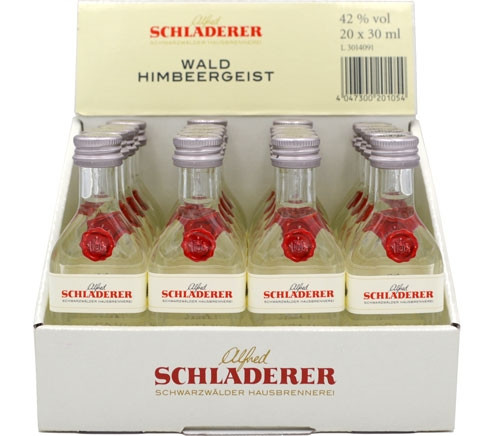 Schladerer Himbeergeist 20x0,03l Miniaturen
