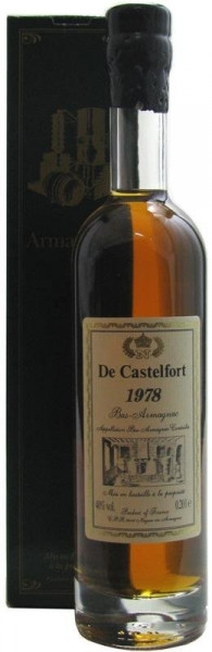 Armagnac De Castelfort 0,2l - Jahrgang 1978 - abgefüllt 2013 - 34 Jahre im Fass gelagert