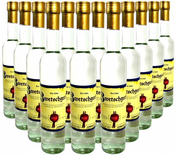 18 Flaschen Prinz Zwetschgerla ( Zwetschgenschnaps ) 0,5l aus Österreich - 3,5% Rabatt