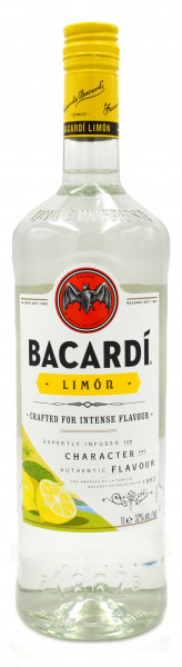 Bacardi Limon 1,0l - Spirituose mit Rum und Zitrusaroma