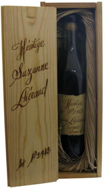 Lheraud Cognac Heritage Suzanne Jahrgang 1942 - 0,7l incl. Holzkiste